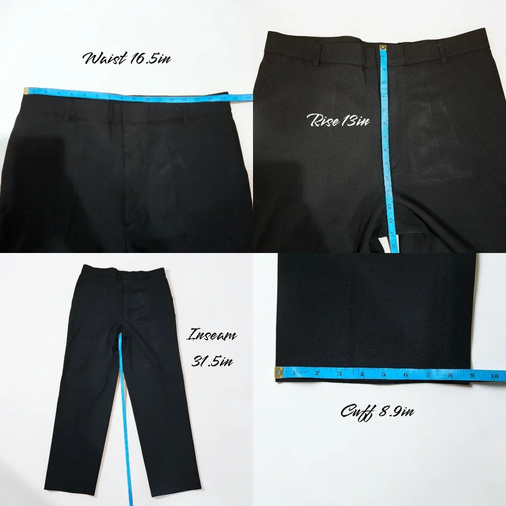 Levi's Action Slacks Classic Fit Black Dress Pants Mens 36x32 (D034)